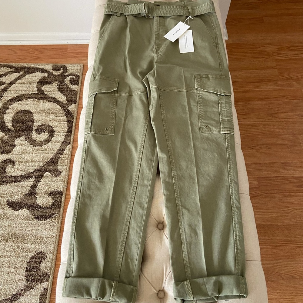 FRAME Denim Safari Belted Pant NWT Size 28